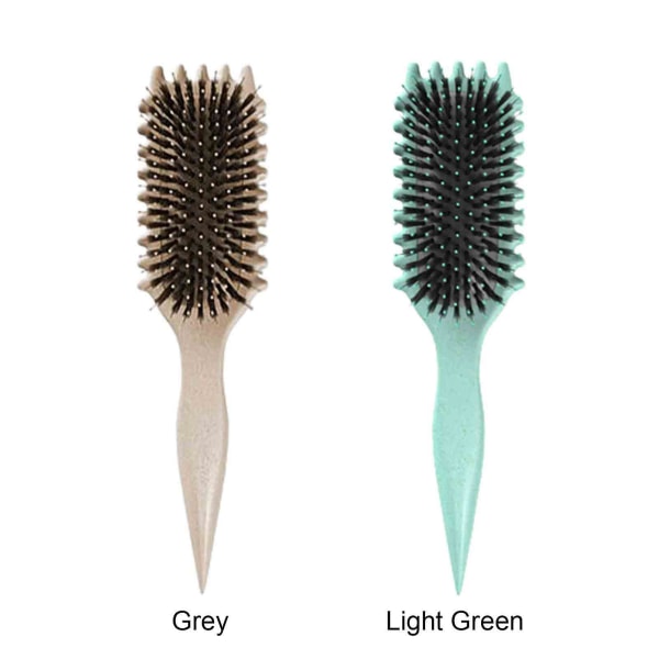 Bærbar krøllebestemmende børste til at definere krøller Bounce Curl-børste, 100 % splinterny Light Green