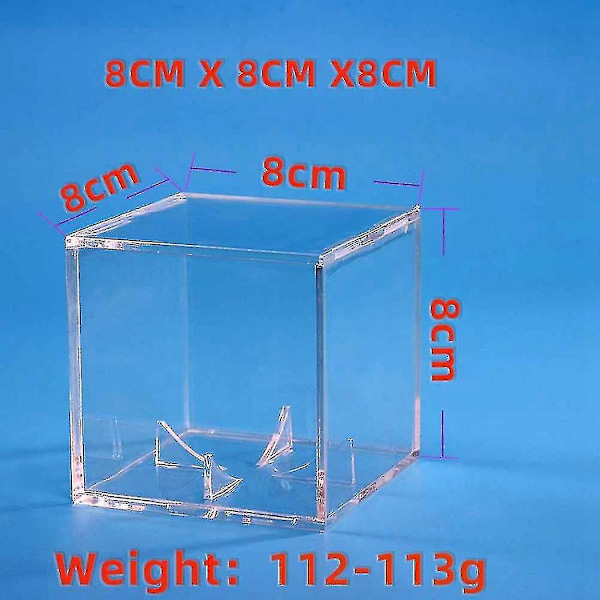 4 st Baseboll Displayfodral, UV-Dammtäta Akryl Displayboxar, Transparent Displayfodral för Baseboll-YNP_xx