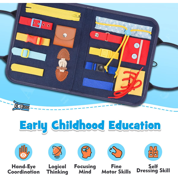 Toddler Busy Board Toddler Activity Board - Pædagogisk læringslegetøj til småbørn