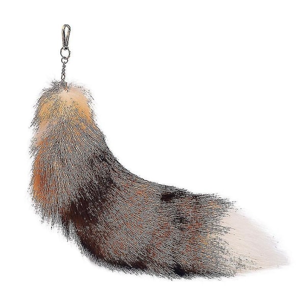 Fox Tail -riipus n. 40 cm Eläimen häntä Erittäin suuri avaimenperä Turkislaukku Riipus auton antenni Turkisriipus Ketunhäntä Decoration_l04