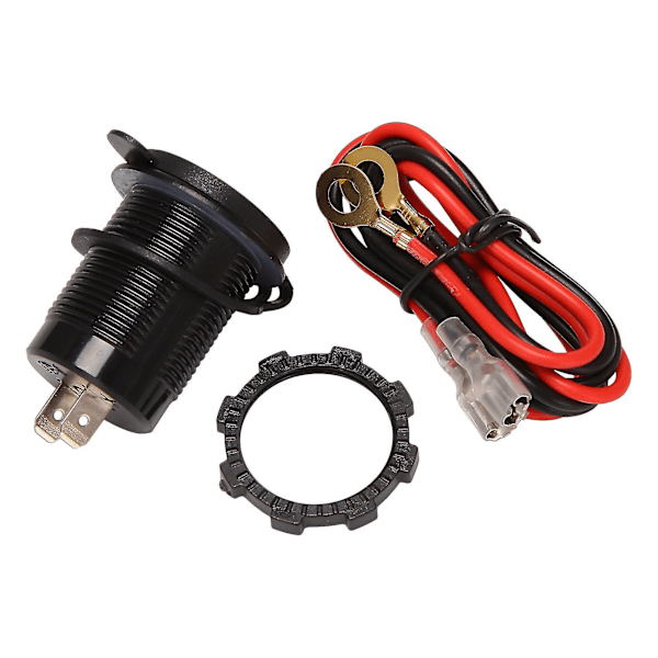 12V USB-uttag, Dubbel QC 3.0 USB-billaddare med strömbrytare, 36W USB Vattentät Strömuttag Snabbladdare