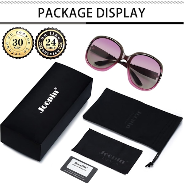 Polariserede solbriller til kvinder, trendy oversized store køre solbriller damer UV-beskyttende store solbriller shade_xx gradient Purple Gradient