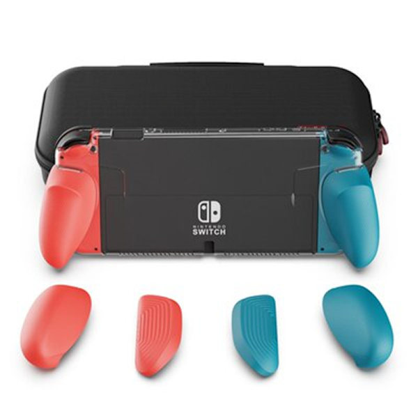 NeoGrip för Nintendo Switch OLED och vanlig modell: Ett ergonomiskt grepp med hårt skal