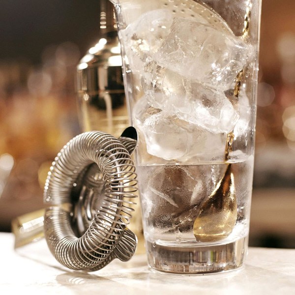 Cocktailsil med 4 stifter, rister i rustfritt stål, tilbehørsverktøy for issil.