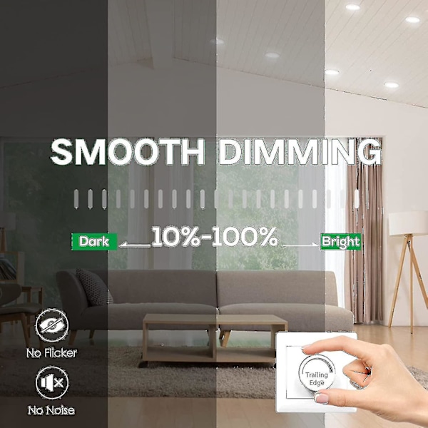 Db 12 stk. 7W Hvide LED Downlights Indbyggede Loftlamper Slanke Spotlys Høj Kvalitet