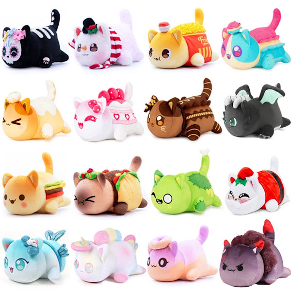 Aphmau Meemeows plysdukke kattedukke blød pudelegetøj Hamburg-WELLNGS Gradient Ice Cream Cat