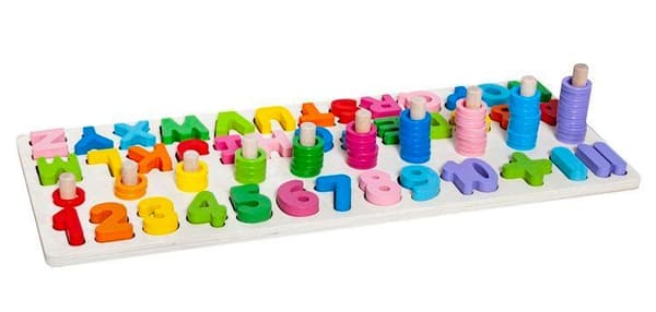 Lær deg alfabetet / Kognitiv leke for barn - Pedagogisk multifärg multicolor