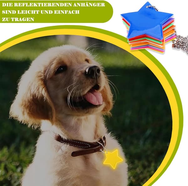 32 stycken reflexhängen, stjärnreflexhängen barnreflexhängen för skolväskor