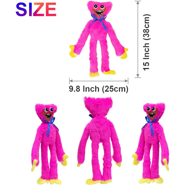 Kissy Missy pehmolelu, Huggy Wuggy -pehmoeläin, Poppy Playtime -pelin pehmolelu faneille, lahja lapsille syntymäpäivänä jouluna uutena vuotena (Pinkki)_xx