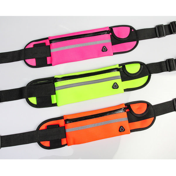 2-pack träningsväska/midjeväska/sportbälte orange - 5 färger orange orange