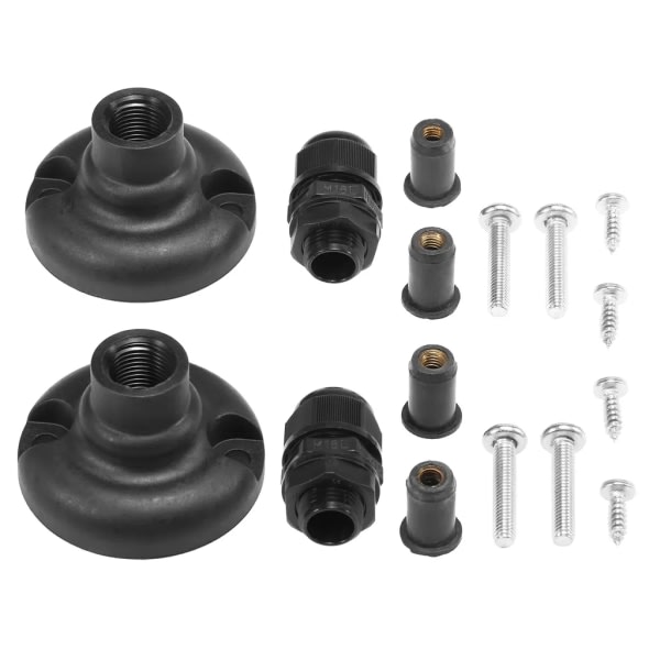 1 Pair Kayak Canopy Mounting Base Hardware Kit for Boat Canoe Awning Awning