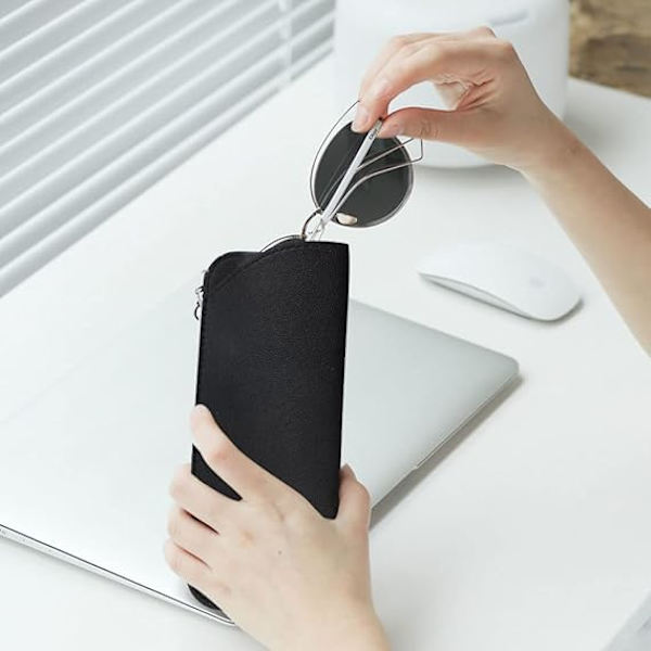 4-pak blødt etui, etui Briller Cas
