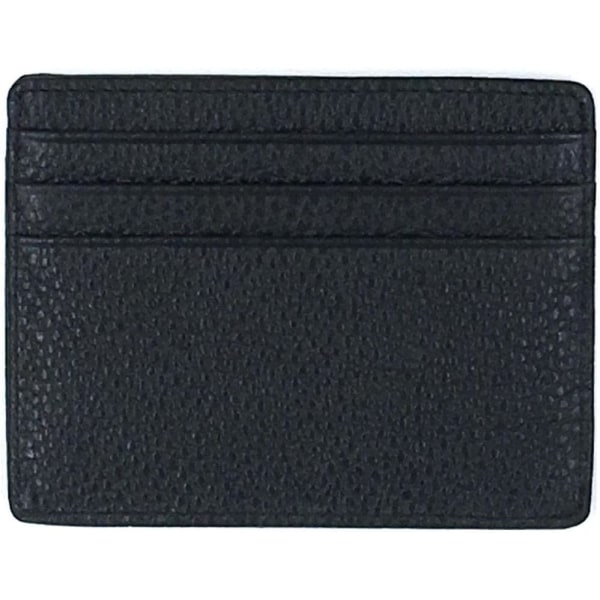 RFID Protect Slim Minimalistisk Lomme Læderpung Kortholder - Sort black