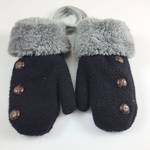 Vinterstickade handskar för barn, handskar för toddler