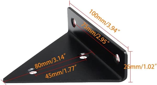4 st. - Hyllkonsoler 10*8 cm Väggmonterad flytande fäste Dold metall triangulär med skruvar osynlig för vardagsrum, badrum och sovrum_yu