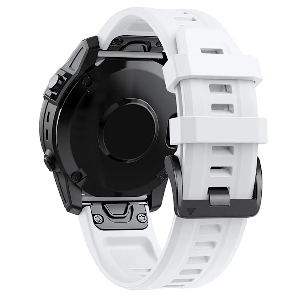 Garmin Fenix 7S/ 6S/ 6S Pro/ 5S/ 5S Plus/Descent Mk2S klokke 20MM rem klokke silikon hurtig spenne (hvit) hvit White