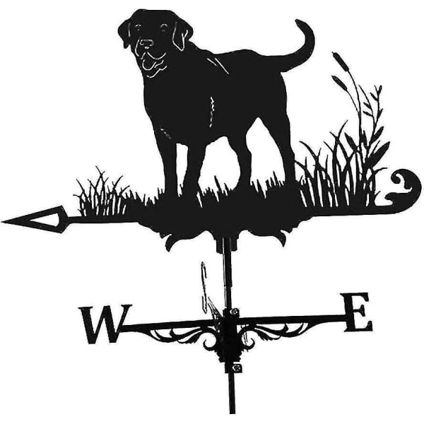 Metal Weathervane - Weathervane med hundemotiv, lett å montere, vindtett og slitesterk