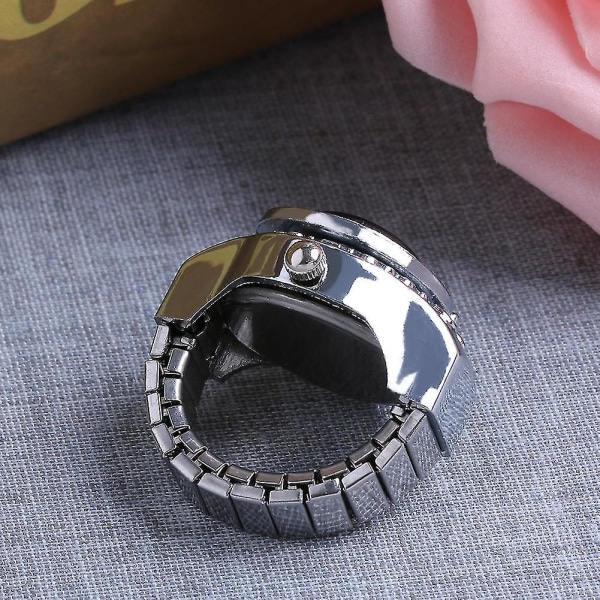 20mm Edelsten Agat Rund Finger Ring Klokke Smykker Gave Moderne Stil