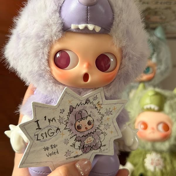 Zsiga Plysch Vinylfigur Blind Box, 11 cm Samlarobjekt Nyckelringsdocka för Present och Display Willful