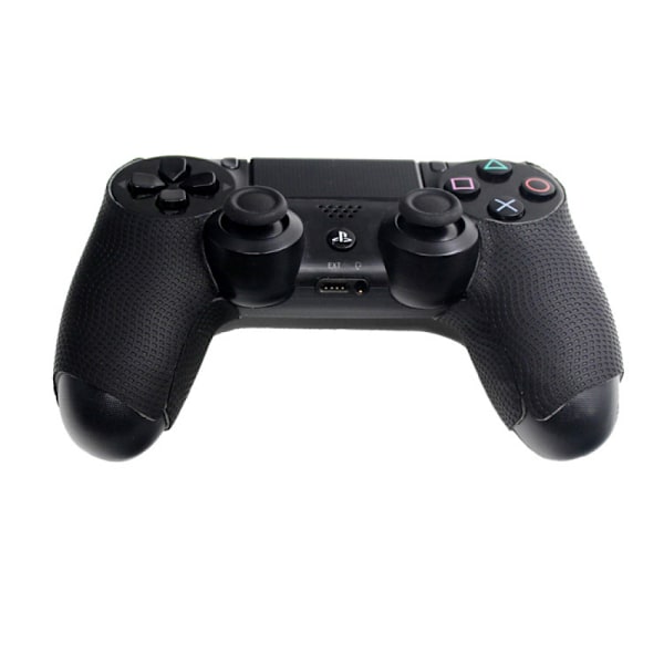 Extremerate Svart Anti-Slip Fukt Absorberande Controller Grepp för Ps4 Controllers, Professionellt Texturerat Mjukt Gummigrepp