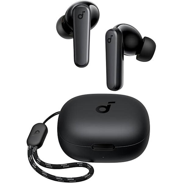 P20i True Wireless Earbuds, 10 mm drivere med stor bas, Bluetooth 5.3, 30 timers lang spilletid, vandafvisende, 2 mikrofoner til AI-klare opkald