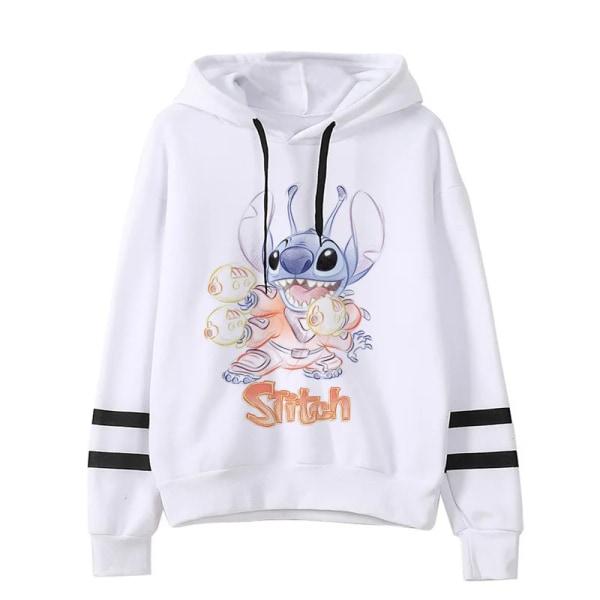 Y2k tecknad Lilo och Stitch roliga hoodies kvinnor Harajuku söt Stitch Anime tröja Manga Streetwear Hoody kvinnliga barn 59232 59232 L