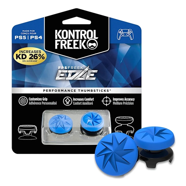 KontrolFreek FPS Freek Galaxy för Playstation PS4 5 High-Rise Analog Stick Joystick Controller Prestanda Tumstockar PS5 4-12