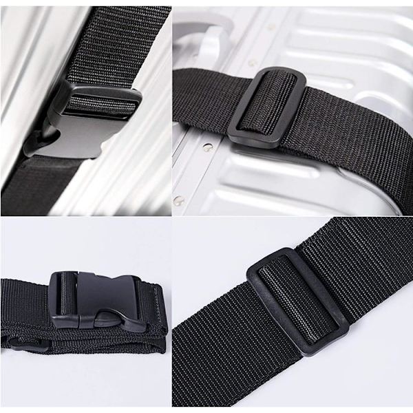 Bagasjerem / bagasjebånd / bagasjebelte - rem for koffert black