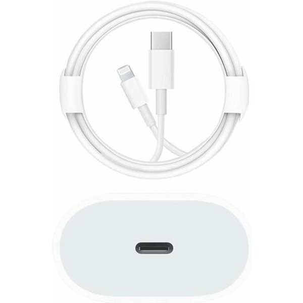 USB-C Pikalatauri - PD-Sertifioitu 20W Pikalatauri Salamanjohdolla Type C Latausadapteri iPhone 14/14 Plus/14 Pro/14 Pro Max/13/iPad Pro:lle