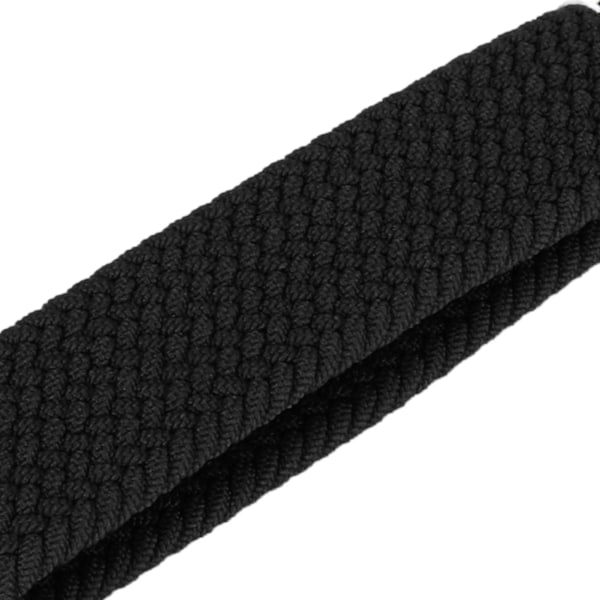 22mm Flätad Klockarmband 26mm Spänne Justerbart Elastiskt Spänne Stängning Flätad Ersättningsband för Fenix 7X Svart