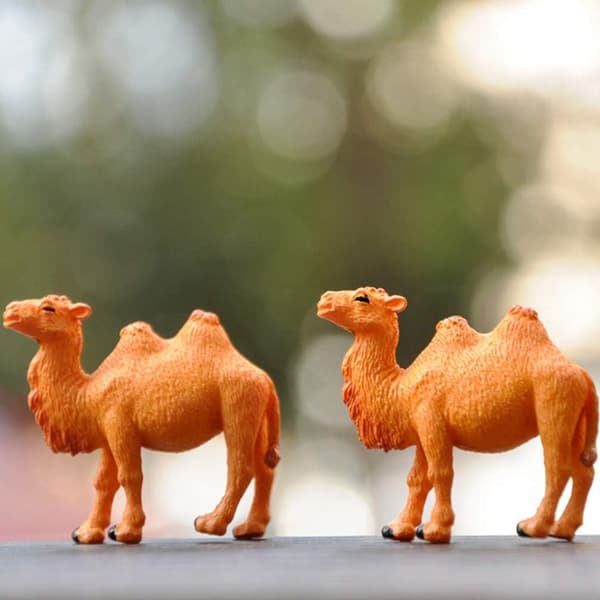 4 kpl Miniatyyri Kamelihahmoja Kameli Leikkieläin Kameli Malli Puutarha Eläin