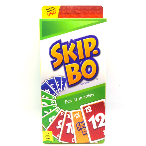 Skip-Bo Card Game One Card Classic UNO Solitaire