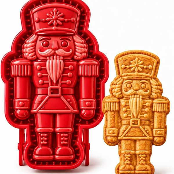 Jule Mini Paiformer - Gjenbrukbare Pregede Håndlagde Bakeformer Cookie Man