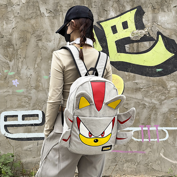 Sonic Ryggsekk Skoleveske Bag grey shadow
