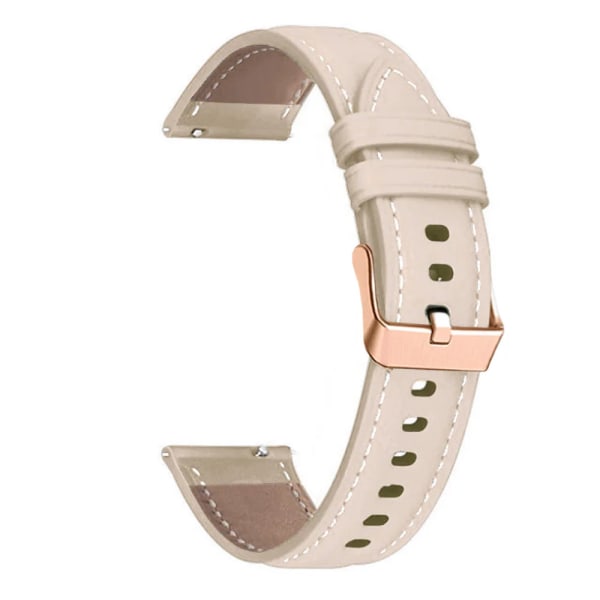 Läder Smart Watch Armband För HUAWEI WATCH GT 4 41mm/Garmin Venu 3S/Venu 2S Armband Rose Gold Spänne 18mm Armband Armband Läder Aprikos Leather Apricot Forerunner 255S 265S