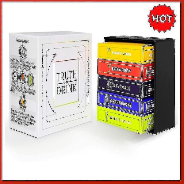Sandhed eller drik Adult Casual Party Game Cards, Party Casual Game Time