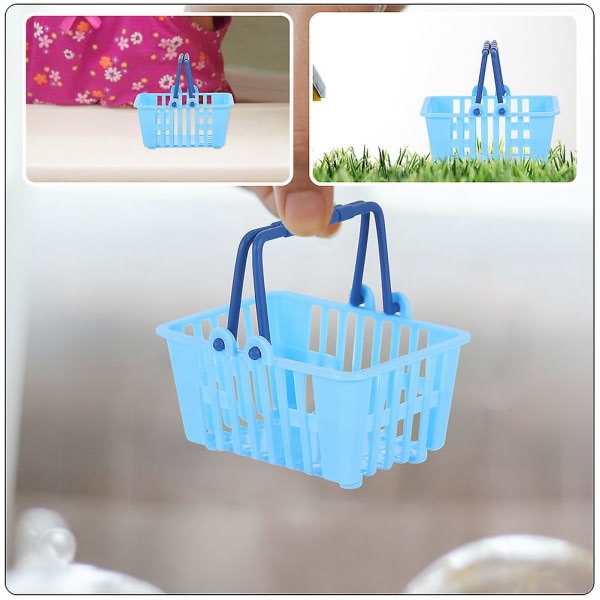 12 st Mini Shopping Cart Mini House Shopping Cart Prydnad Barn Shopping Cart Leksak