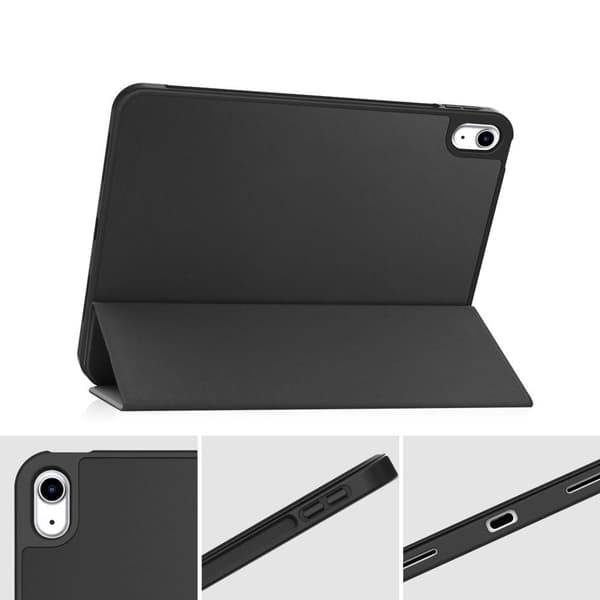 Tech-Protect iPad 10.9 2022 SmartCase med pennholder, svart