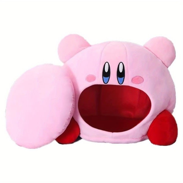 Kirby Game Perifer inhalerbar lur pandebånd Pude Pink Hat Plys legetøj