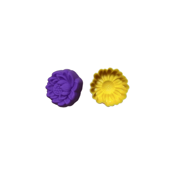 12 stk. Daisy Lotus Silikonformsett 3D-design, for lys, såpe, harpiksstøping