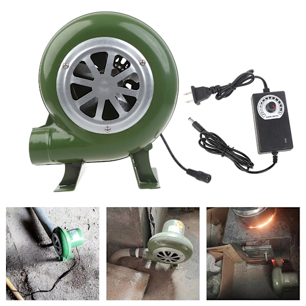 Tehokas BBQ-tuuletin Hiiliuunien Sytyttimeen BBQ-tuuletin, Savustusuunin Tuuletin Rautainen Sähkötuuletin AC100-240V 2900RPM Säädettävä 0.76 40W