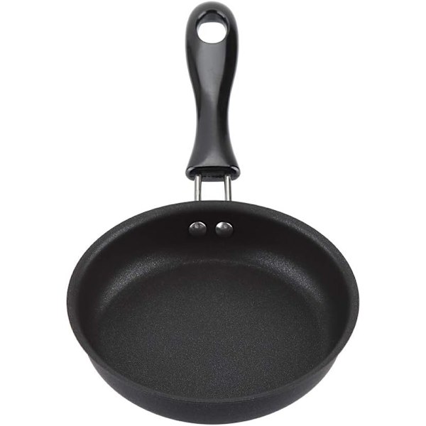 Mini stekpanna för äggomelett, pannans diameter 12 cm, non-stick beläggning