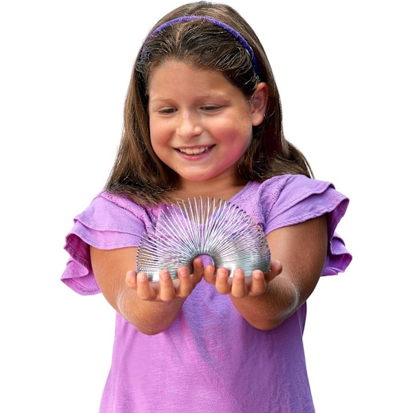 Original Slinky Gående Fjäderleksak, 2,75 tum i Diameter Metall Slinky, Fidget Leksaker