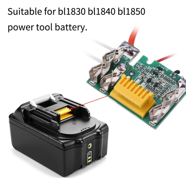 PCB lithium batteri opladningsbeskyttelseskort 18V til Bl1840