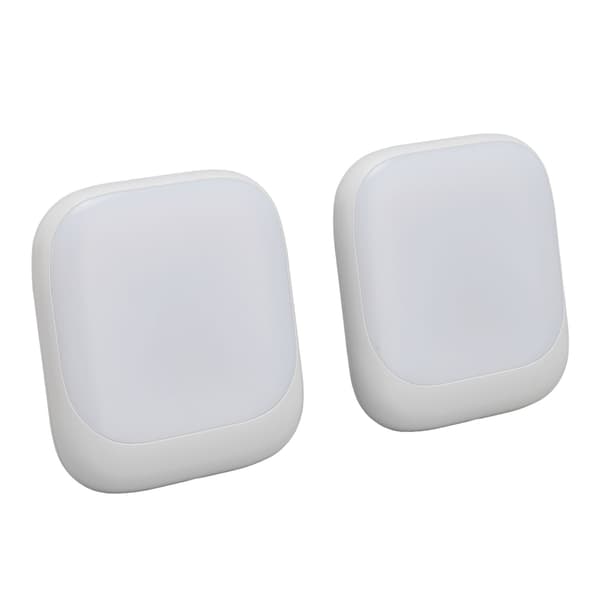 2-pak 0,5W plug-in sensorlampe med dæmpbart intelligent lysfølsomt natlys UK standard
