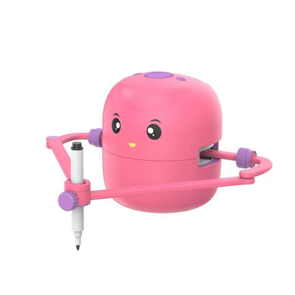 Tegne-robot for barn - Læringsleketøy, Oppladbar, Maleleketøy for jenter og gutter Pink