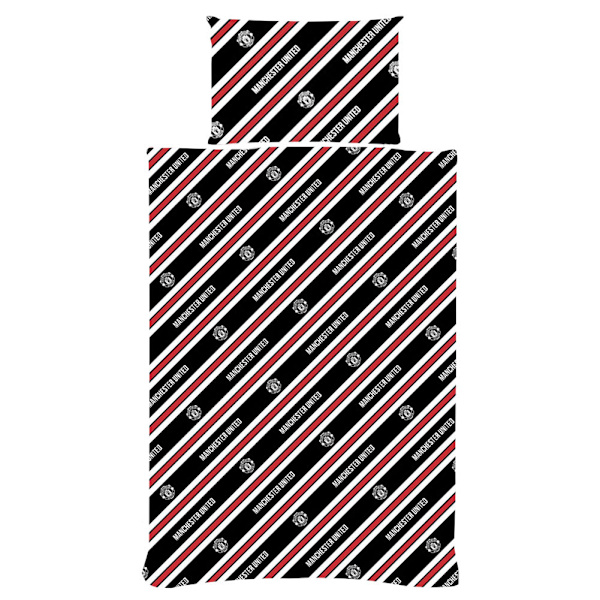Manchester United FC Core Stripe Dyne Sæt Enkelt Seng Rød/Gul Rød/Gul/Sort Red/Yellow/Black Single
