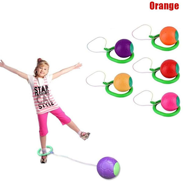 Skip Ball Børn Træning Koordination Og Balance Hop Legeplads Legetøj Fluorescent Orange