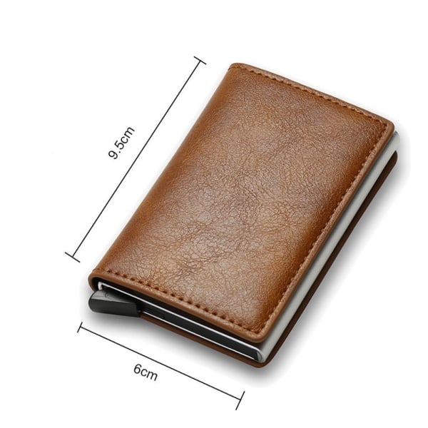 Magneettinen lompakko, ohut, case RFID-suojauksella, lompakko kolikkotasolla