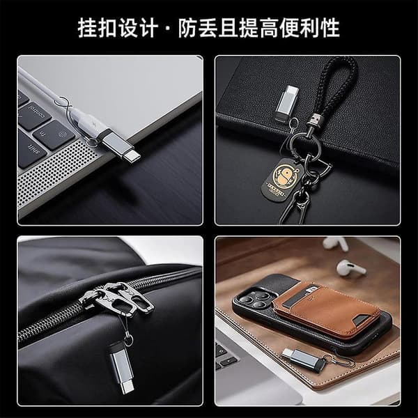 2 kpl Lightning - USB-C -sovitinta, USBC - Lightning -laturiadapteri iPhone 15/15 Plus/15 Pro Max:lle, tukee latausta ja tiedonsiirtoa